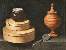 Still Life with Sweets and Pottery