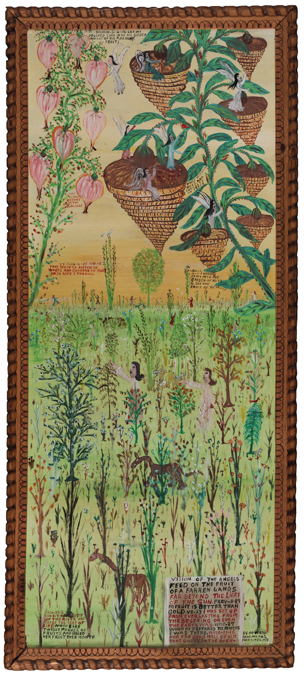 Howard Finster, Visions of the Angels – Honey Without Bees, 1978